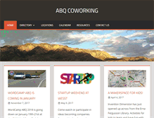 Tablet Screenshot of abqcoworking.com